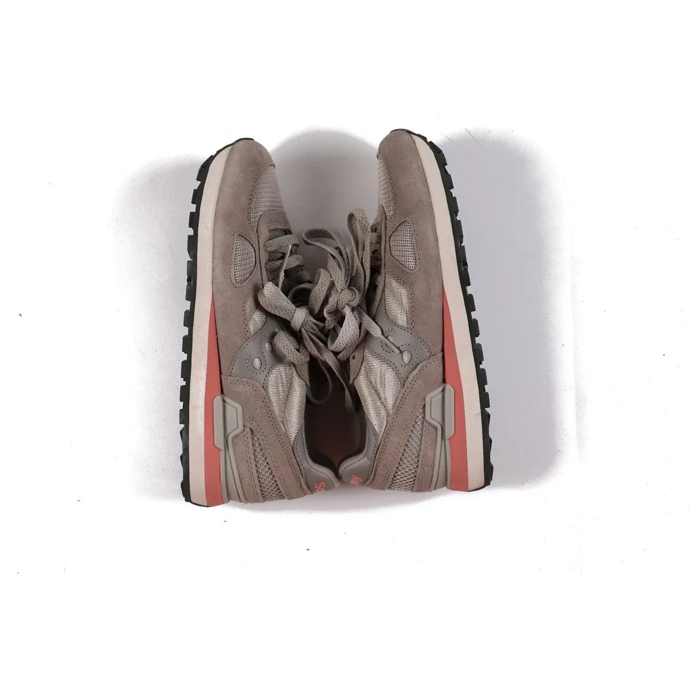 Saucony Shadow 5000 Sneaker Taupe Grey Coral 8.5 Suede Mesh S70668-5